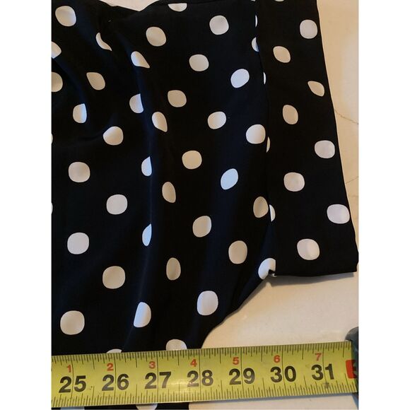 Natori Satin Black with White Polka Dots Pajama PJ Set Sz XL - Picture 5 of 8